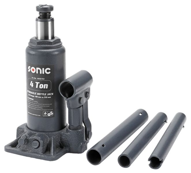 Cric hidraulic tip butelie SONIC 4800702, capacitate maxima ridicare 4 T, cursa 180-390 mm