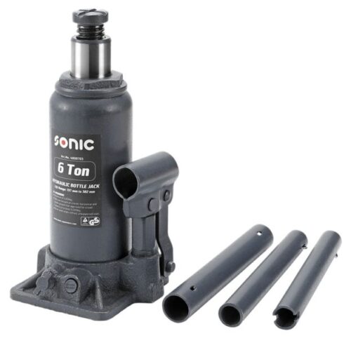 Cric hidraulic tip butelie SONIC 4800703, capacitate maxima ridicare 6 T, cursa 197-382 mm