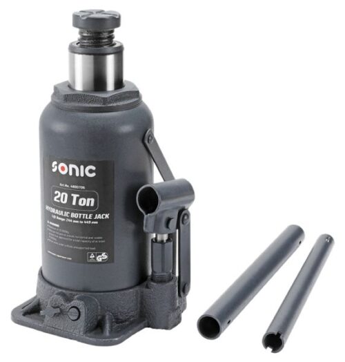 Cric hidraulic tip butelie SONIC 4800706, capacitate maxima ridicare 20 T, cursa 244-449 mm