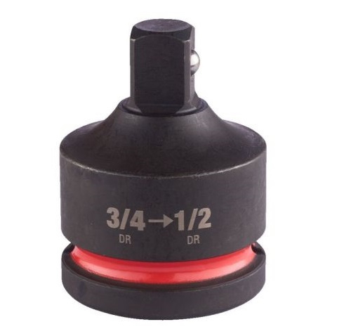 Adaptor chei tubulare de impact MILWAUKEE SHOCKWAVE IMPACT DUTY 4932480405, patrat interior 3/4 inch, patrat exterior 1/2 inch, crom molibden