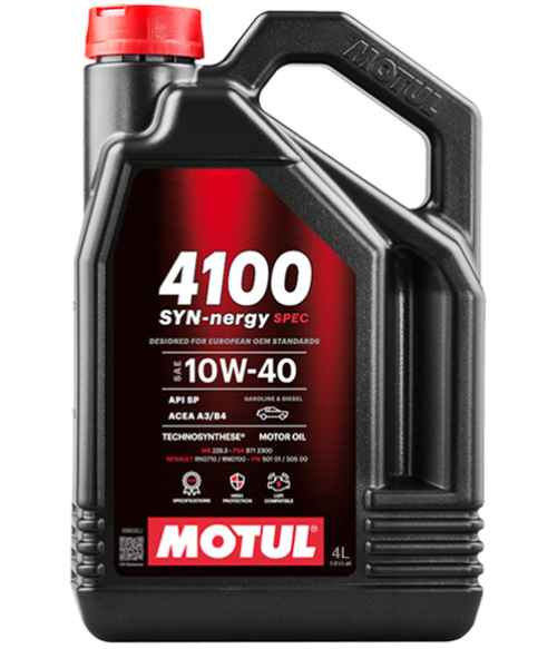 Ulei motor MOTUL 4100 SYN-nergy SPEC 10W40, volum 4 litri, sintetic