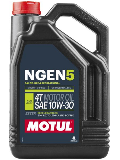 Ulei motor moto MOTUL NGEN 5 10W30 4T 111828, volum 4 litri, sintetic