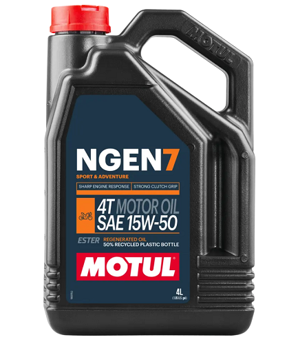 Ulei motor moto MOTUL NGEN 7 15W50 4T 111825, volum 4 litri, sintetic