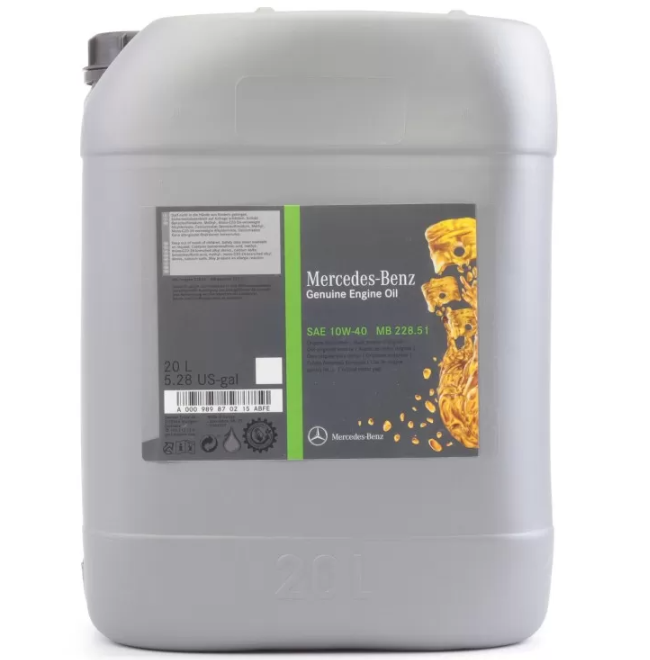Ulei motor camion Mercedes Benz 10W40 A000989170815ABFE, volum 20 litri, semi sintetic, ACEA E6/E7, API CI-4, MB 228.51