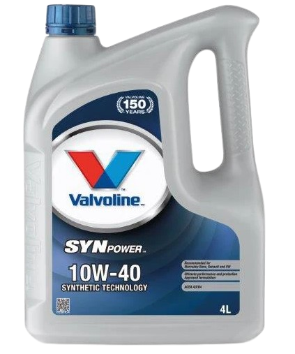 Ulei motor VALVOLINE SYNPower 10W40, volum 4 litri, sintetic