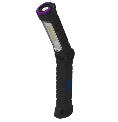 Lampa de lucru UV MAGNETI MARELLI 007935030130, LED COB, 0.9W, 110 lm, UV 395-410 um, rotatie 120 grade, baterie reincarcabila