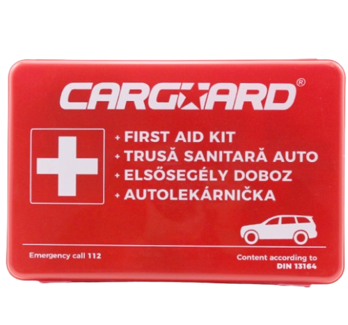 Trusa medicala auto CARGUARD KPA001, data expirare 2026-08, standard DIN13164