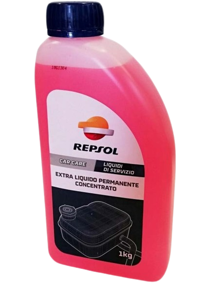 Antigel concentrat REPSOL G12+ RI802A51, rosu, volum 1 litru