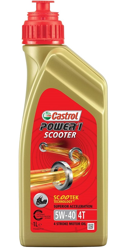 Ulei motor moto CASTROL Power1 Scooter 4T 5W40 154F86, volum 1 litru, sintetic