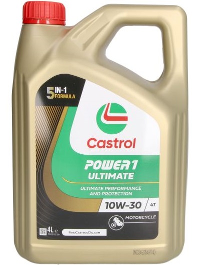 Ulei motor moto CASTROL POWER 1 Ultimate 4T 10W30, volum 4 litri, full sintetic