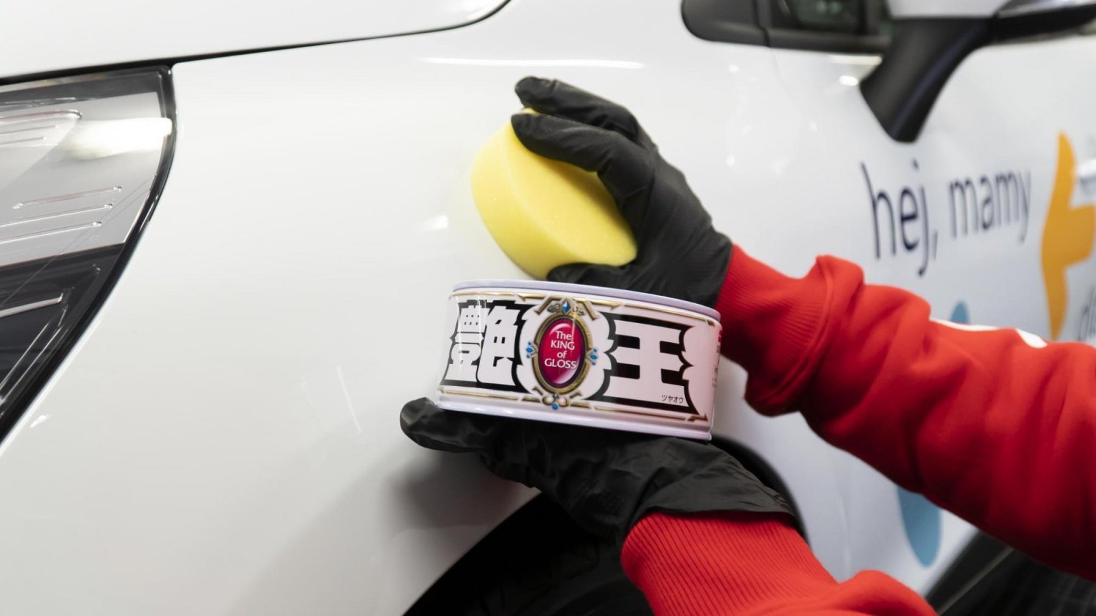Ceara auto premium pentru culori deschise SOFT99 The King of Gloss White 300g - imagine 3