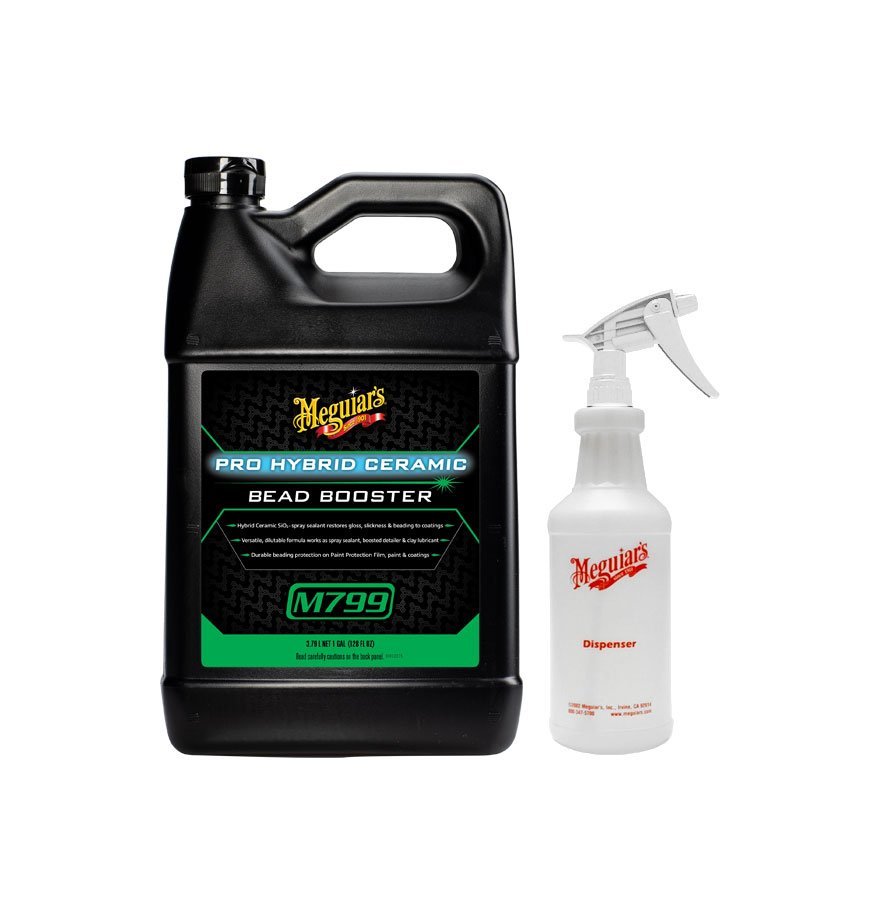 Spray protectie ceramica SiO2 MEGUIAR'S Bead Booster cu aplicator inclus 3.78L