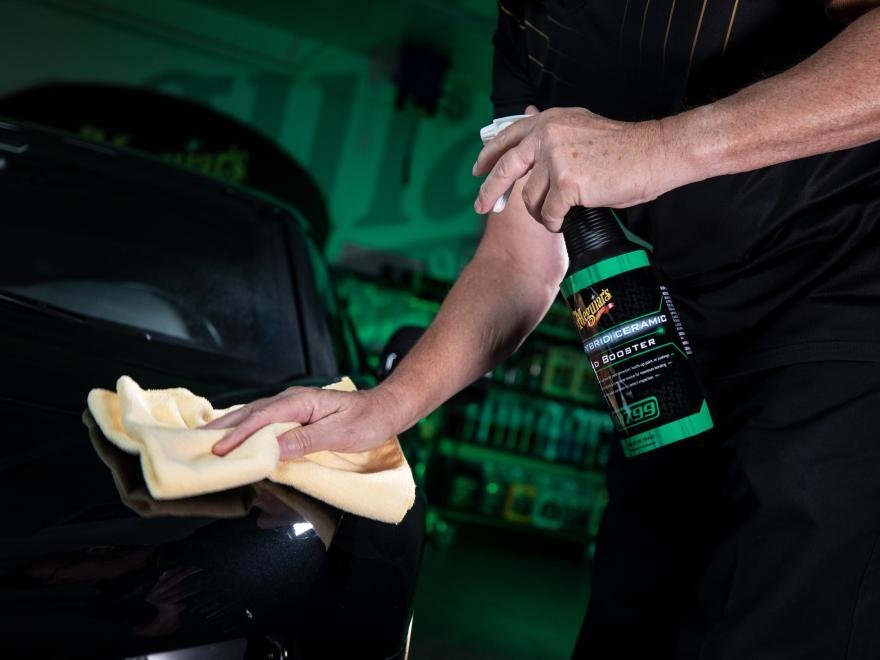 Spray protectie ceramica SiO2 MEGUIAR'S Bead Booster cu aplicator inclus 3.78L - imagine 2