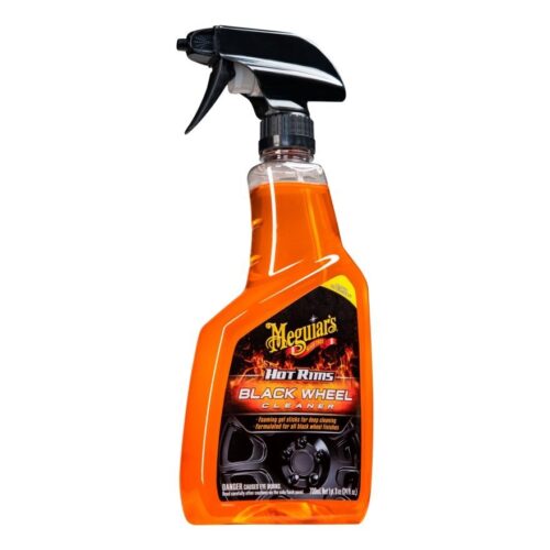 Solutie curatat jante si anvelope de culoare neagra, MEGUIAR'S Hot Rims Black Wheel Cleaner 709ml
