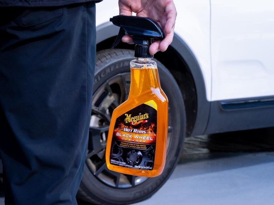 Solutie curatat jante si anvelope de culoare neagra, MEGUIAR'S Hot Rims Black Wheel Cleaner 709ml - imagine 4