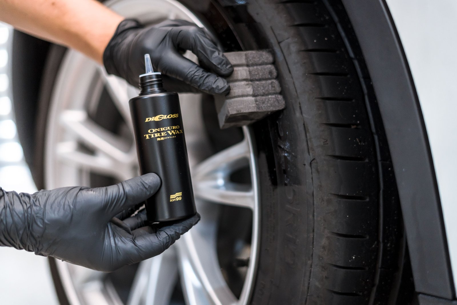 Dressing satinat pentru anvelope Digloss Black Devil Tire Wax 200ml - imagine 4