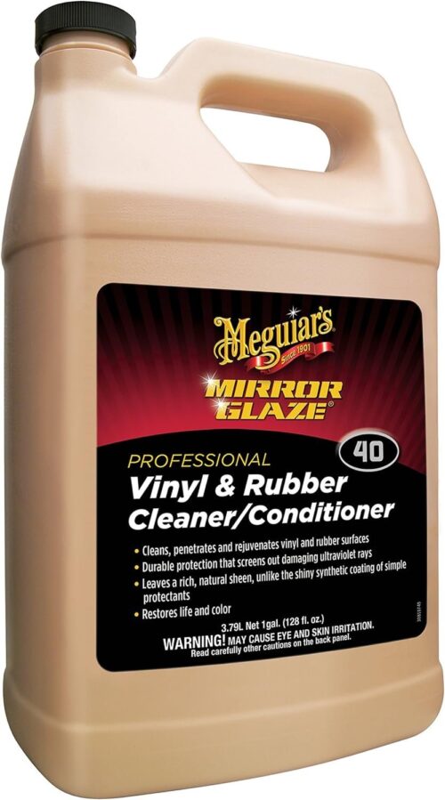Solutie curatat si tratat vinilul si suprafete din cauciuc MEGUIAR'S Vinyl and Rubber Cleaner/Conditioner 3.78L