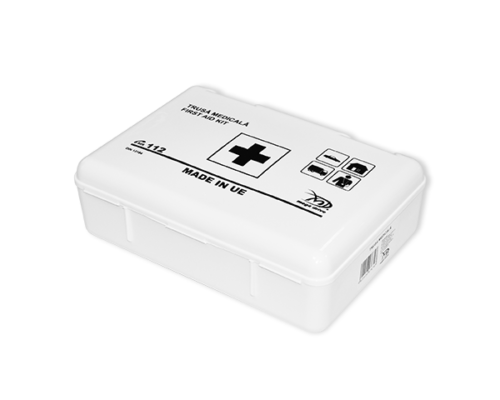 Trusa medicala auto MEGA DRIVE 07679, DIN 13164, pentru prim ajutor, cutie din plastic