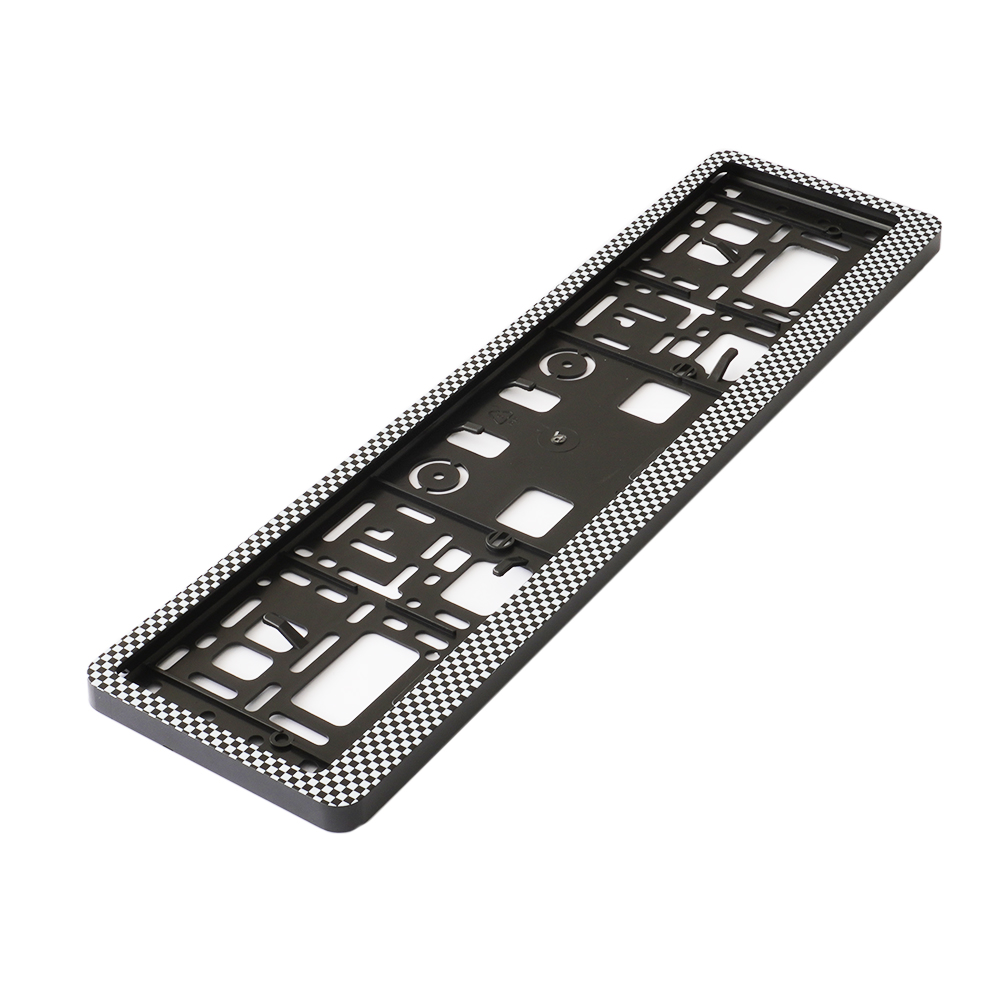 Set 2 suporturi pentru numar inmatriculare auto MEGA DRIVE 45191, carbon, polipropilena