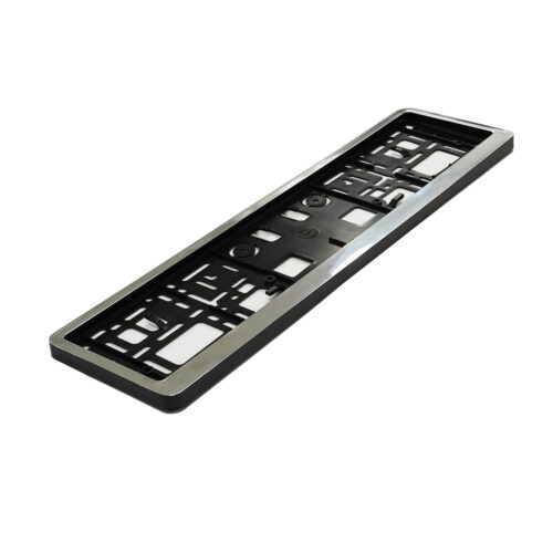 Set 2 suporturi pentru numar inmatriculare auto MEGA DRIVE 45192, cromat, polipropilena