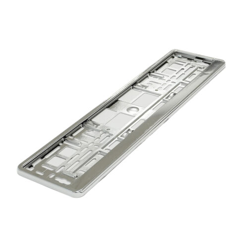 Suport pentru numar inmatriculare auto MEGA DRIVE 45180, argintiu metalizat, 1 bucata, polipropilena