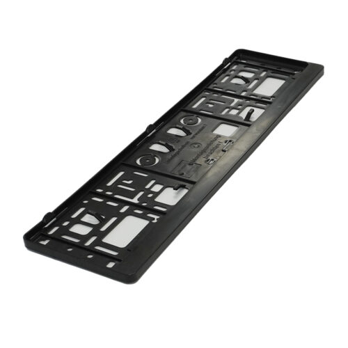 Set 2 suporturi pentru numar inmatriculare auto MEGA DRIVE 45190, simplu, negru, polipropilena