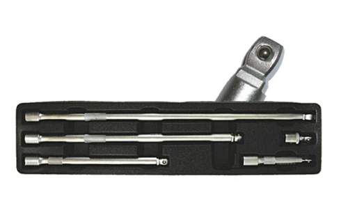 Set prelungitoare JBM 51448, prindere 1/2 inch, cap semirotund, 50 mm, 125 mm, 250 mm, 380 mm si 510 mm