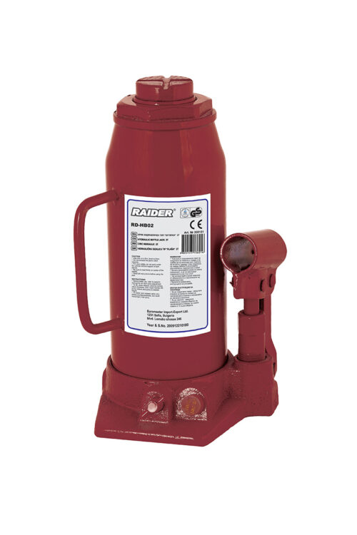 Cric hidraulic Raider RD-HB15 300108, capacitate maxima de ridicare 15 tone, inaltime ridicare 255-425 mm