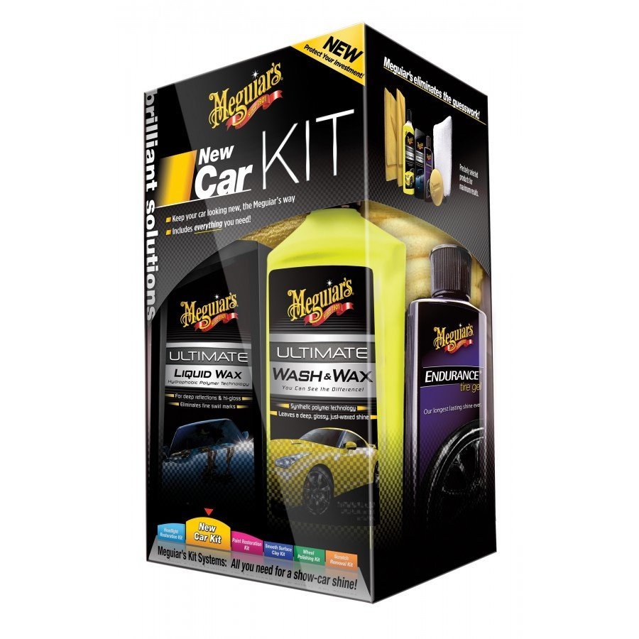 Kit intretinere exterior MEGUIAR'S New Car Kit - imagine 2