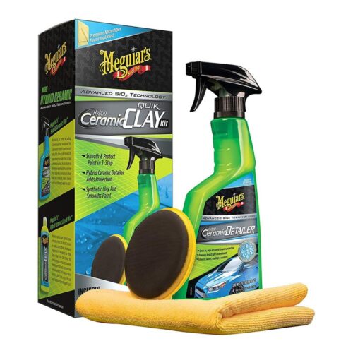Kit ceruire MEGUIAR'S Hybrid Ceramic Quik Clay Kit 522ml
