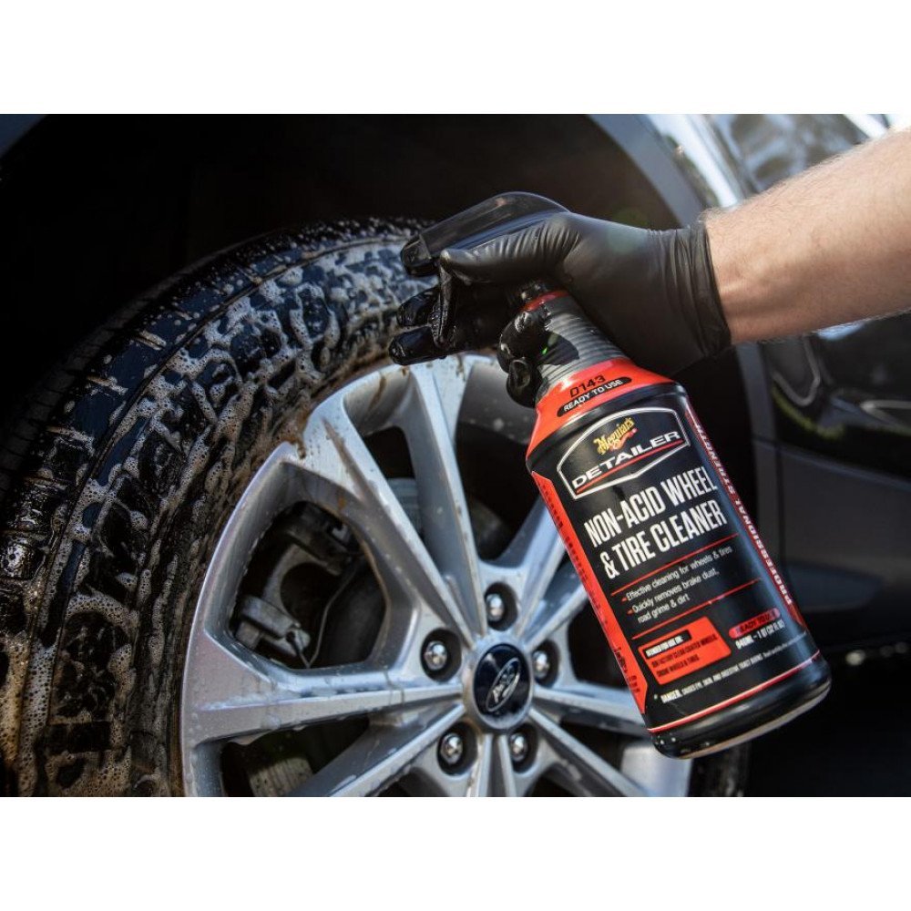 Solutie curatare anvelope & jante MEGUIAR'S Non Acid Wheel & Tire Cleaner 946ml - imagine 3