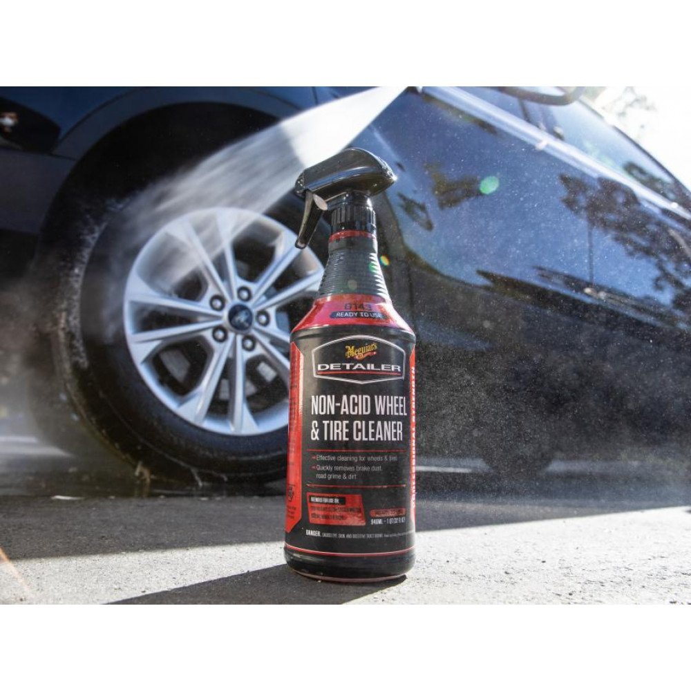 Solutie curatare anvelope & jante MEGUIAR'S Non Acid Wheel & Tire Cleaner 946ml - imagine 4