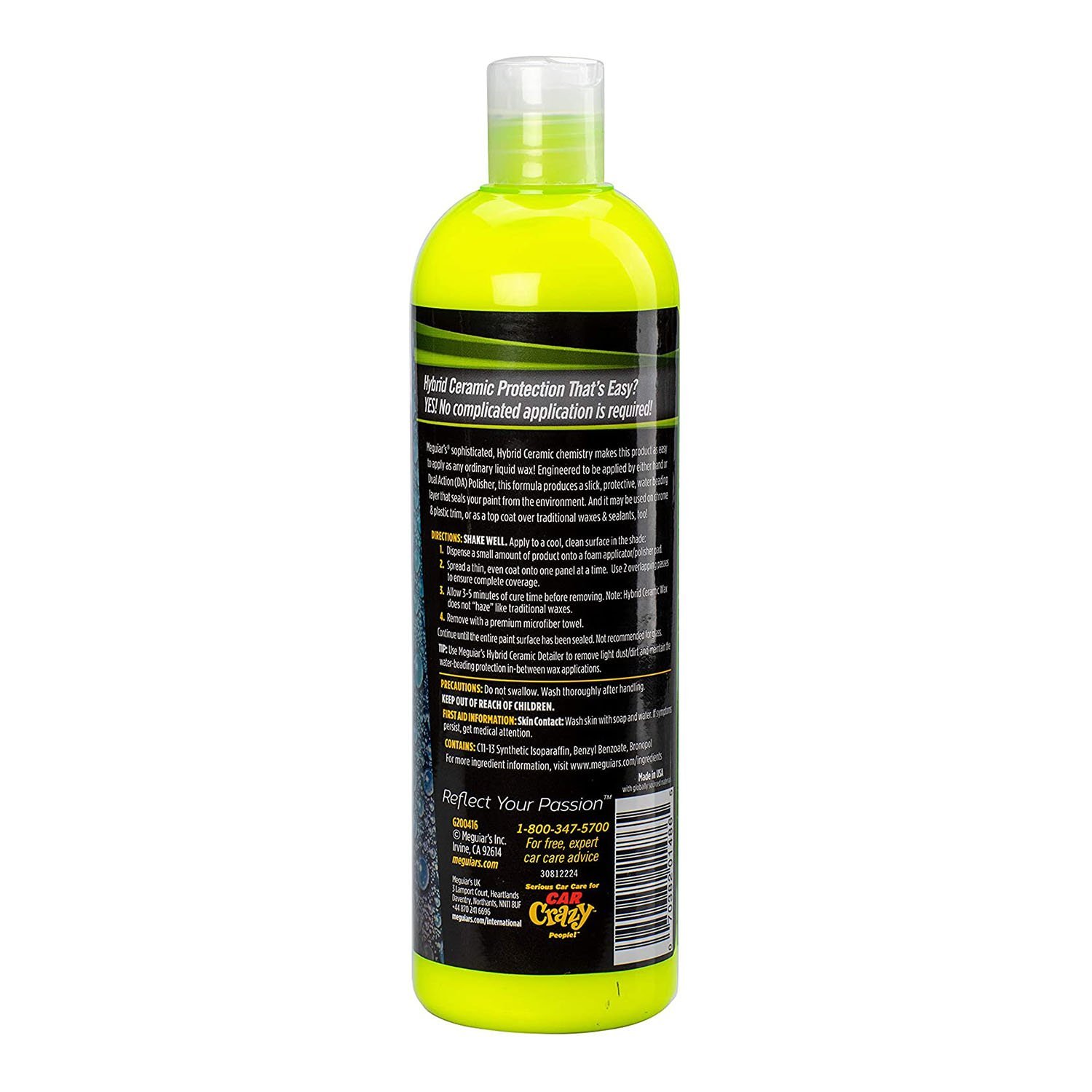 Ceara lichida MEGUIAR'S Hybrid Ceramic WAX 473ml - imagine 2