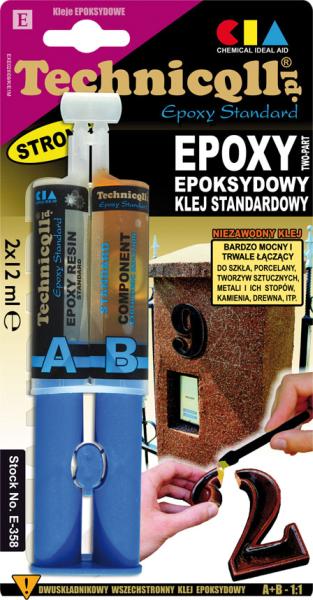 Adeziv universal epoxi, chihlimbar, 24ml clei epoxidic cu doua componente