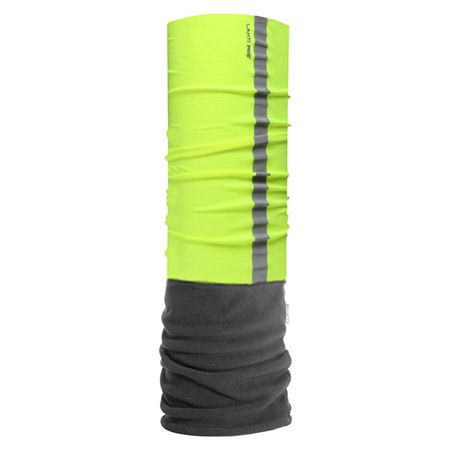 Bandana microfibra reflectorizanta LECHPOL L1030400, poliester, 75 cm x 25 cm, verde