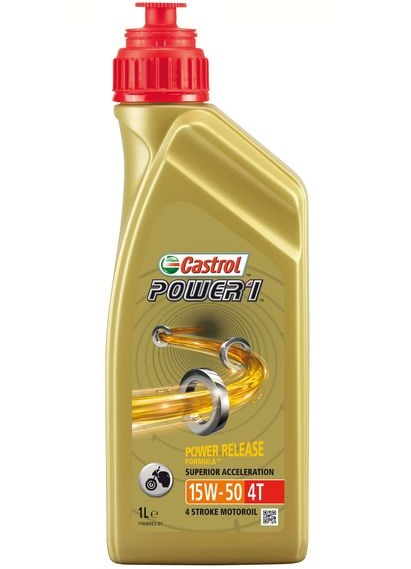 Ulei motor moto CASTROL Power 1 4T 15W50 15044D, volum 1 litru, sintetic