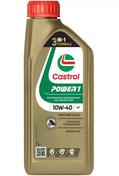 Ulei motor moto CASTROL Power 1 4T 10W40 15043E, volum 1 litru, sintetic