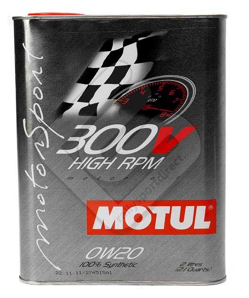 Ulei motor MOTUL 300V HIGH RPM 0W20, volum 2 litri, sintetic