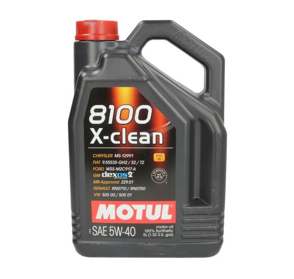 Ulei motor MOTUL 8100 X-CLEAN 5W40, volum 5 litri, sintetic