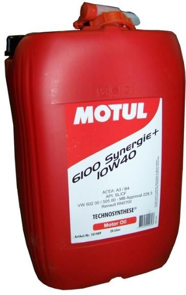 Ulei motor MOTUL 6100 SYNERGIE+ 10W40, volum 20 litri, sintetic