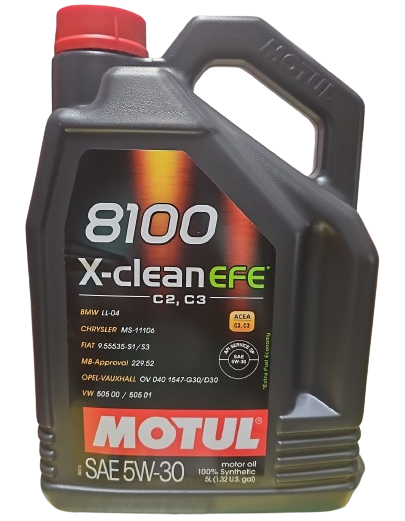 Ulei motor MOTUL 8100 X-CLEAN EFE 5W30, volum 5 litri, sintetic