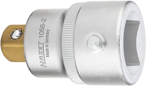 Adaptor reductor, clichet HAZET HZ1058-2, lungime 52.3 mm, otel crom vanadiu, actionare 1/2, 3/4 tol