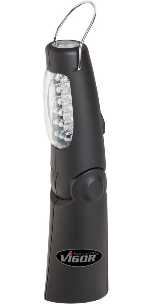 Lampa de atelier VIGOR V2316, pliabila, suport magnetic, LED 800 lux, lungime 220 mm, acumulator reincarcabil Li-Ion 3.6 V
