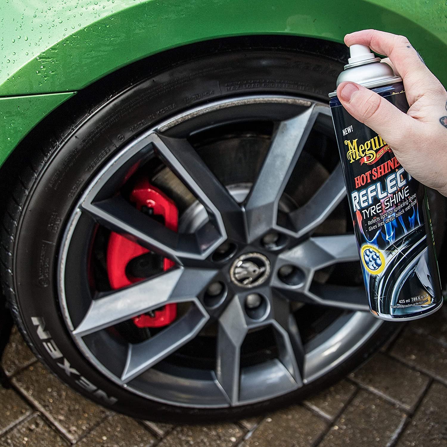 Spray Hot Shine Tyre Reflect MEGUIAR'S 425g - imagine 4