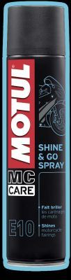 Spray cu solutie intretinere plastice MOTUL MC CARE E10 Shine and Go 400ml - imagine 2