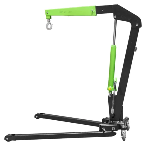 Macara pliabila JBM 52985, capacitate ridicare 1 tona, inaltime ridicare 70-2160 mm, cu roti