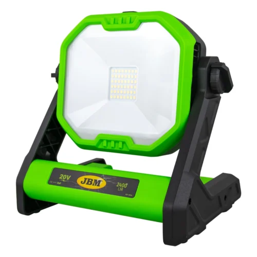 Lampa de lucru rotativa JBM 60004, cu LED, alimentare retea sau acumulator 20 V, flux luminos 1200 lm-2400 lm, fara acumulator