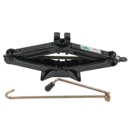 Cric mecanic tip foarfeca KS TOOLS 160.0704, cu manivela, capacitate de ridicare 1500 kg, din otel, negru