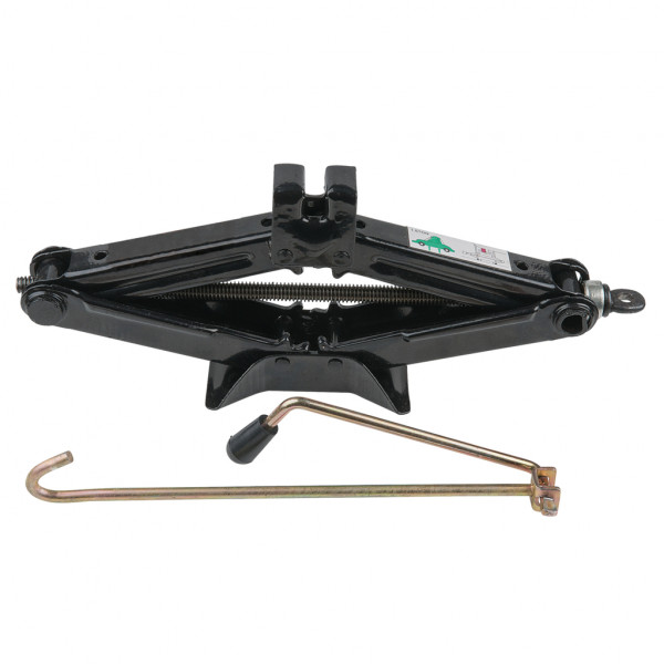Cric mecanic tip foarfeca KS TOOLS 160.0704, cu manivela, capacitate de ridicare 1500 kg, din otel, negru
