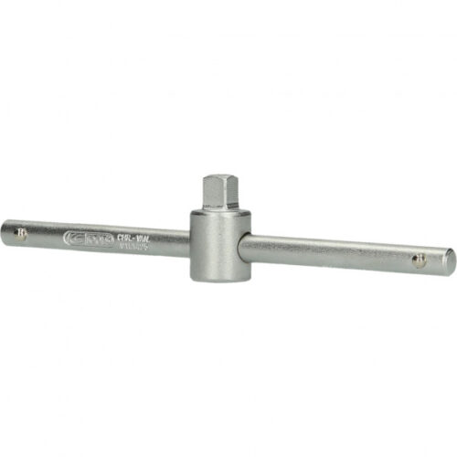 Maner T pentru actionare chei KS TOOLS 911.1425, antrenor patrat culisant 1/4 inch, lungime 110 mm, otel crom vanadiu